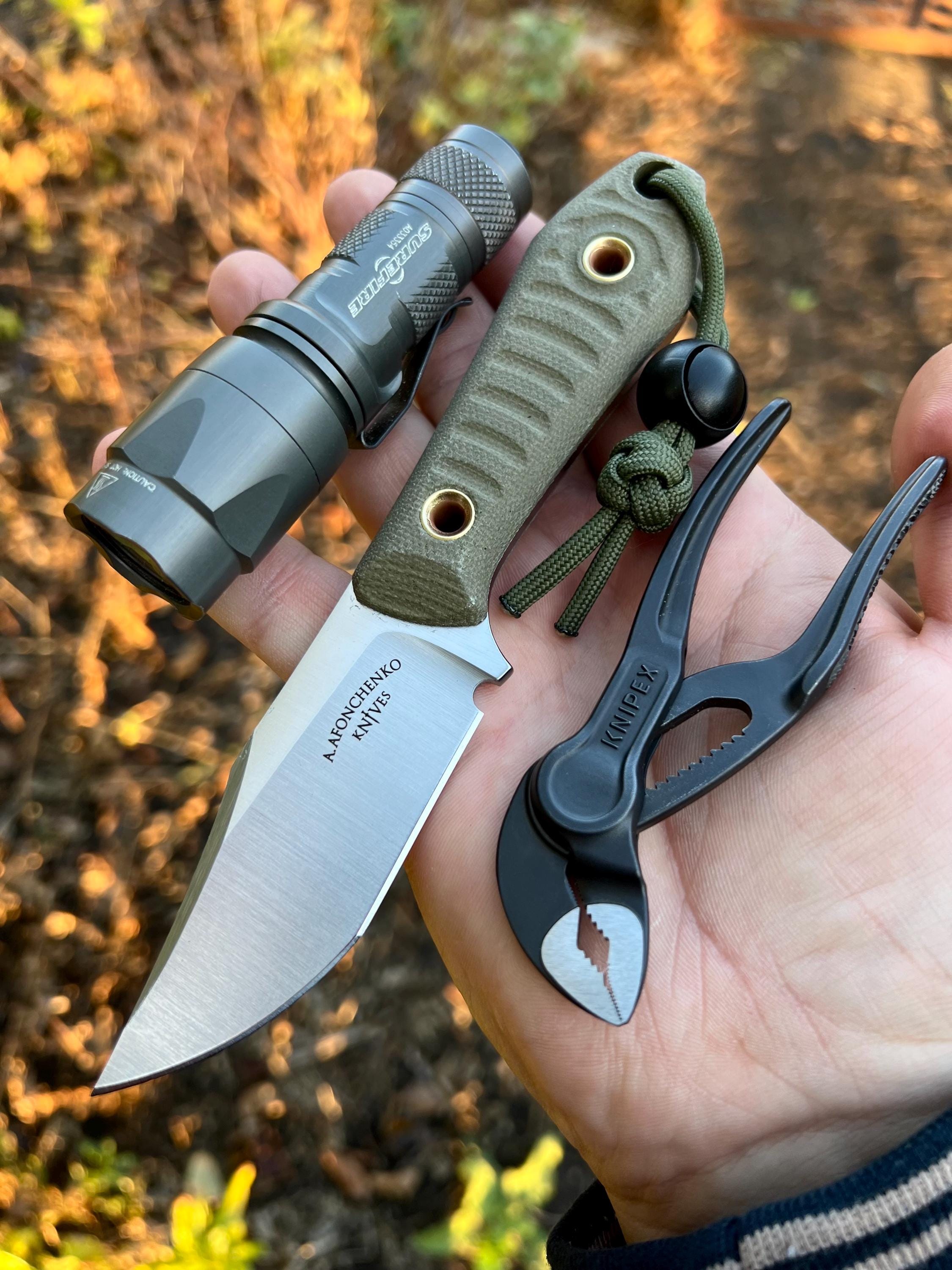 City Bowie EDC Knife – OD Green – Satin