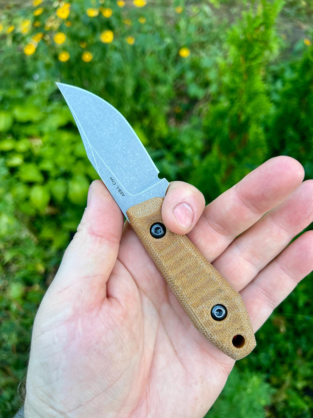 City Bowie EDC Knife – Coyote – Stonewashed