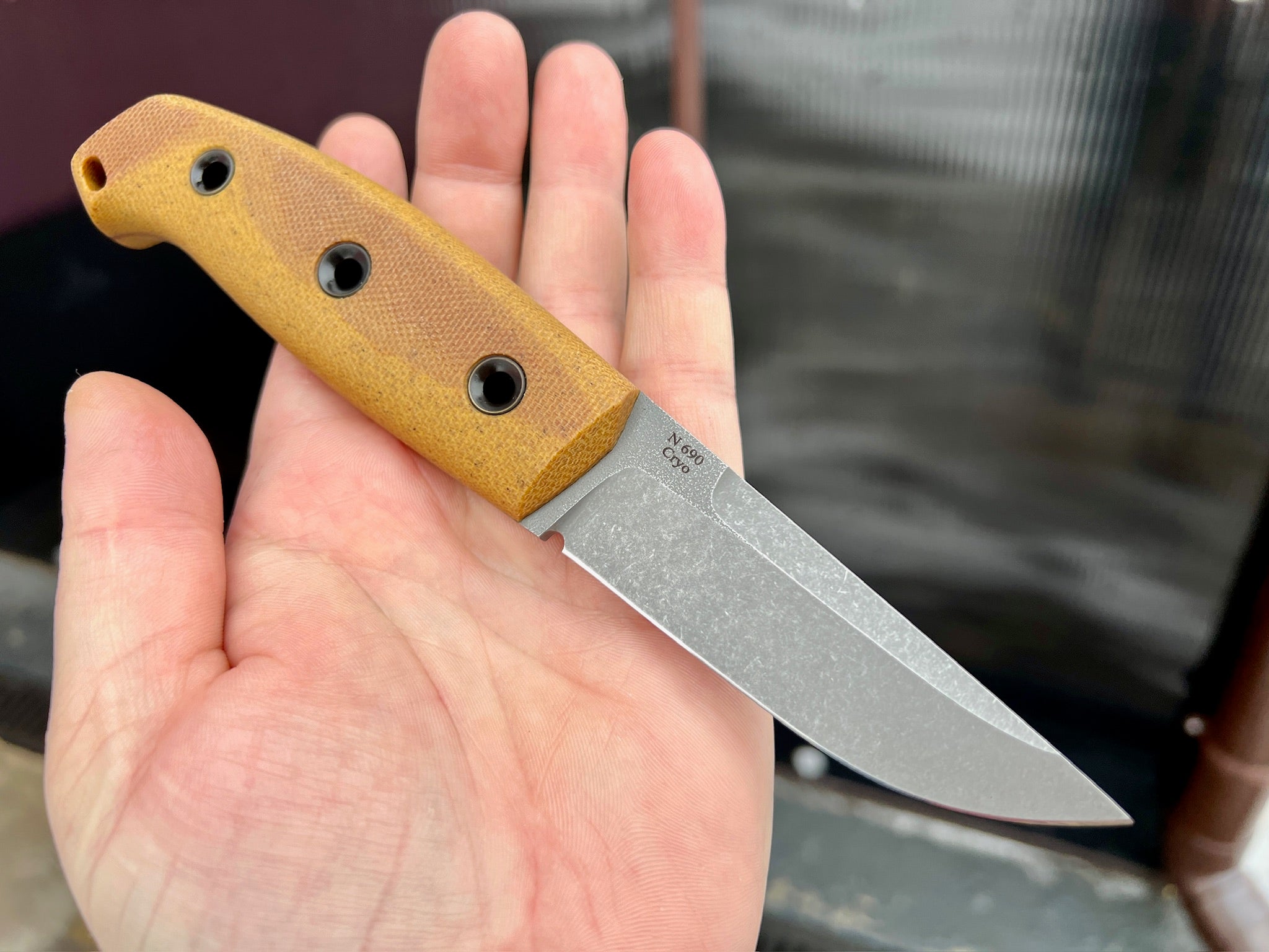 Hybrid Hi-Tech Puukko – Coyote – Stonewashed
