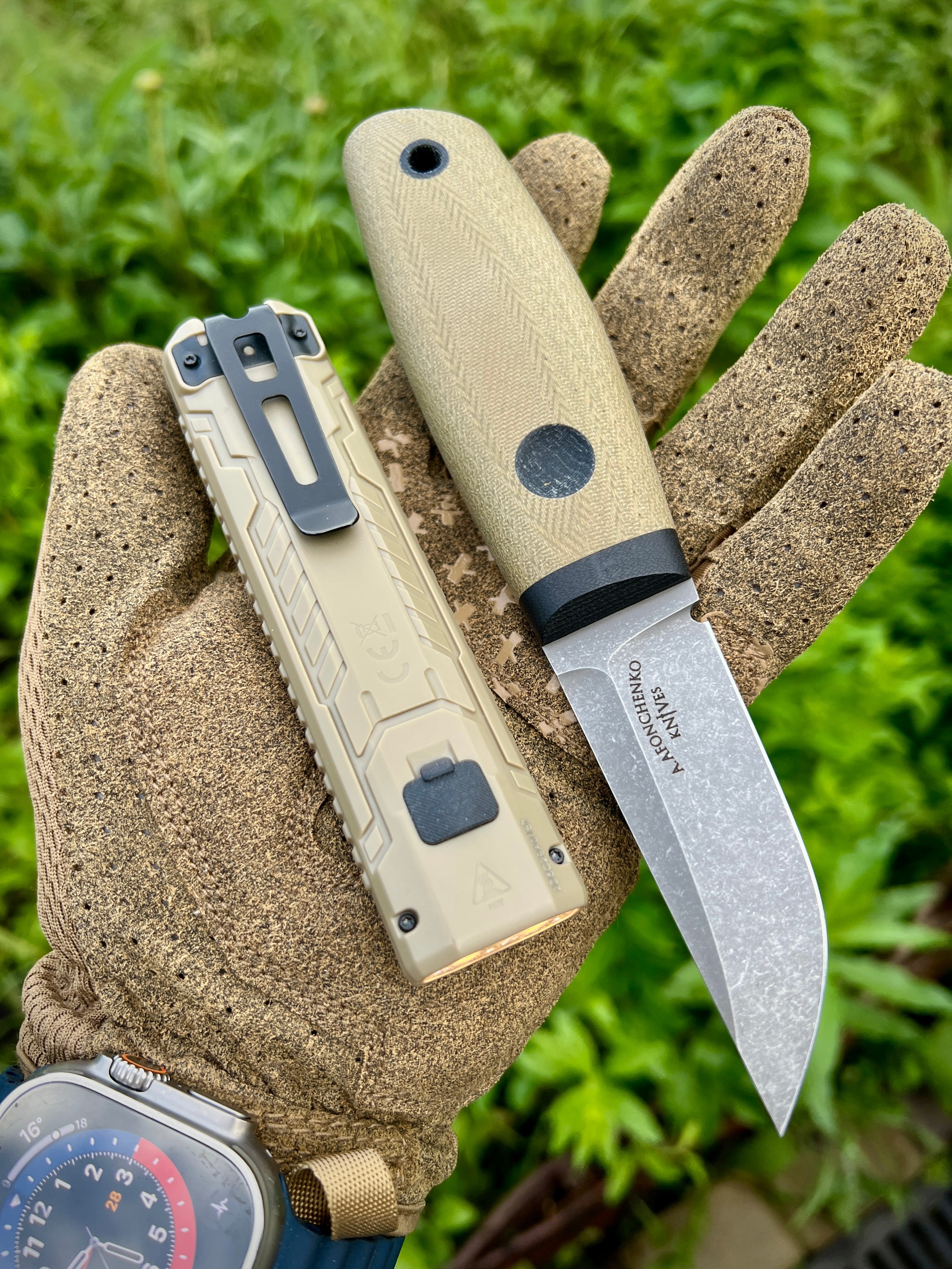 Hi-Tech Puukko Stonewashed – OD Green
