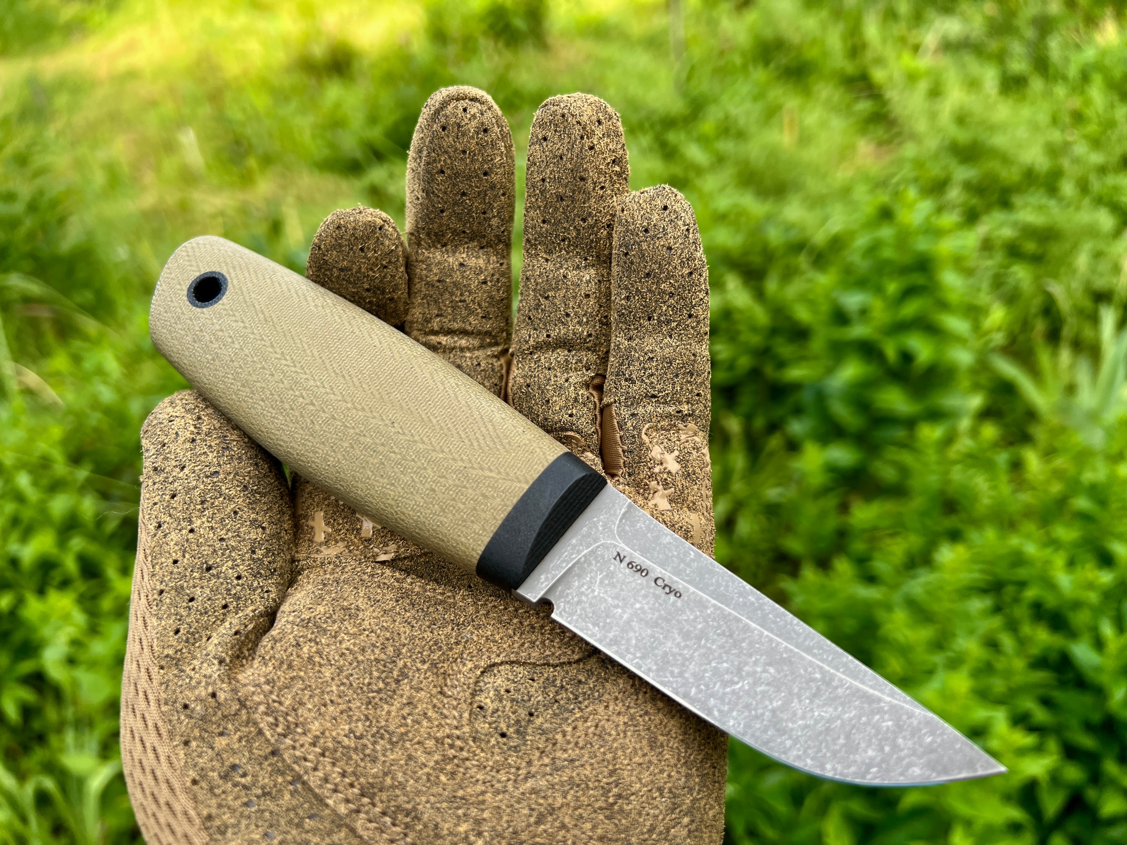 Hi-Tech Puukko Stonewashed – OD Green