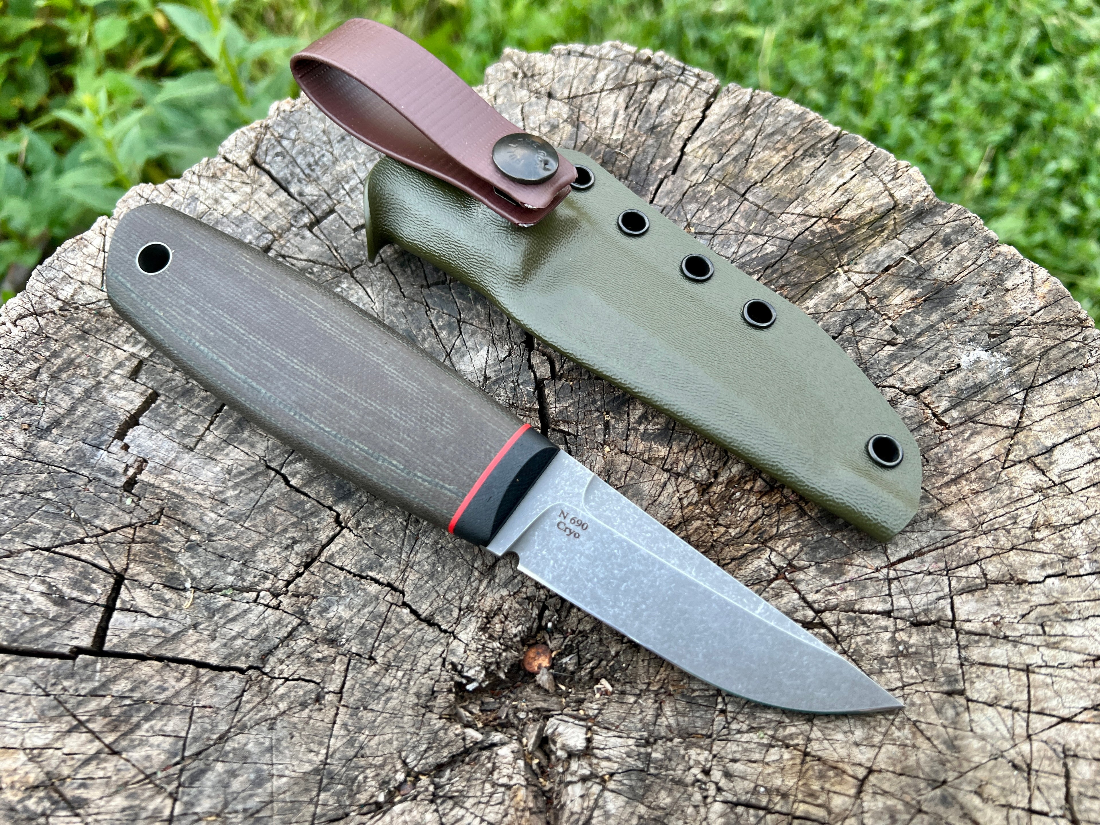Hi-Tech Puukko Stonewashed Olive