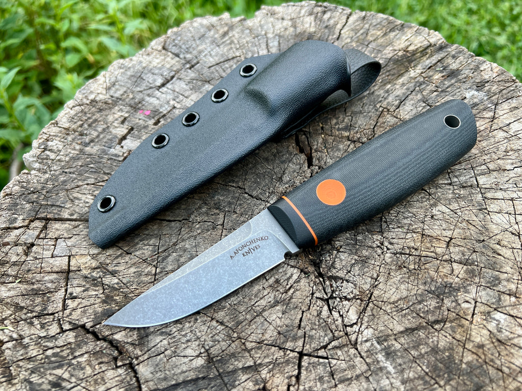 Hi-Tech Puukko Stonewashed Black