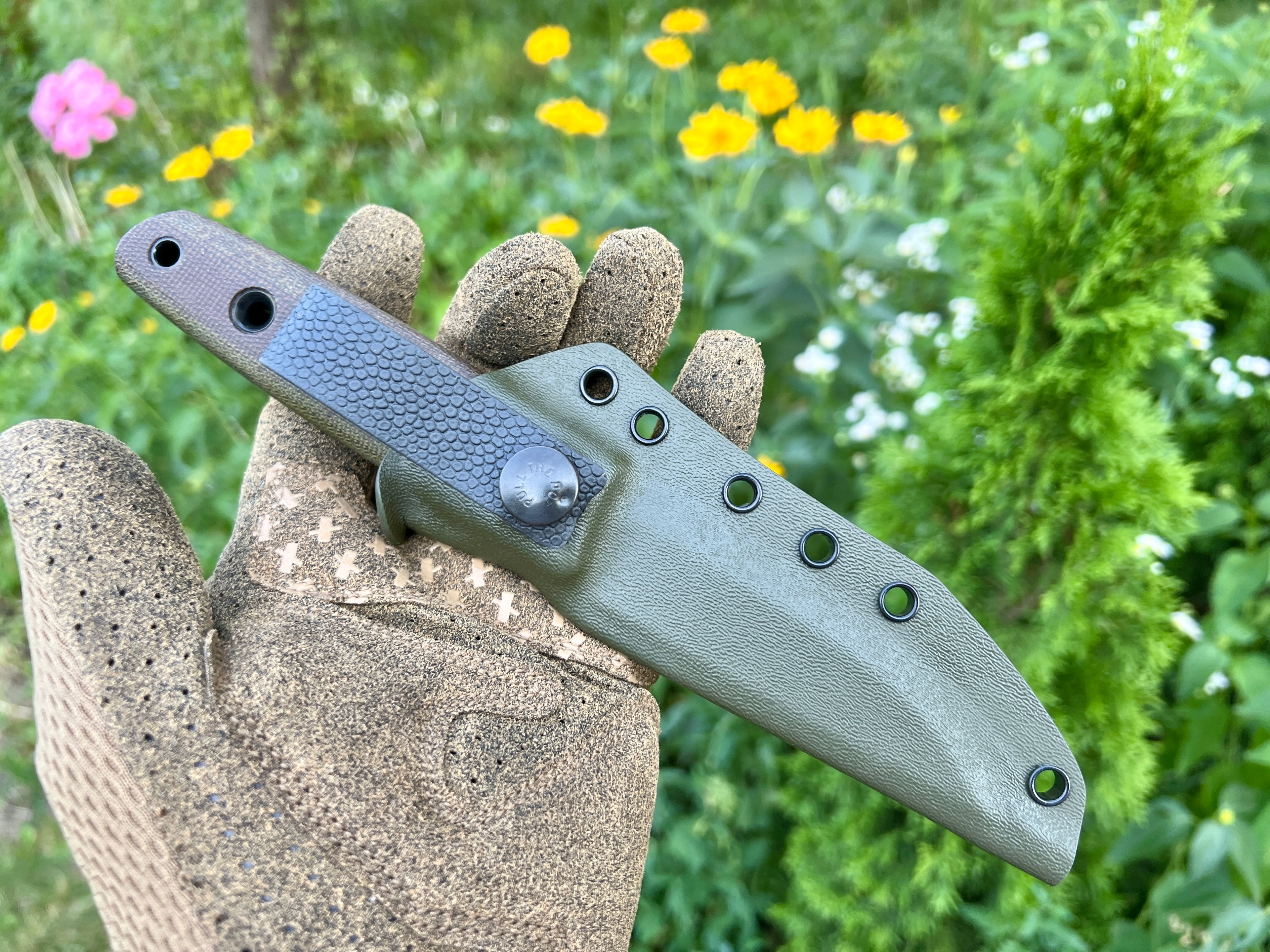 Puukko Fulltang OD green Stonewashed