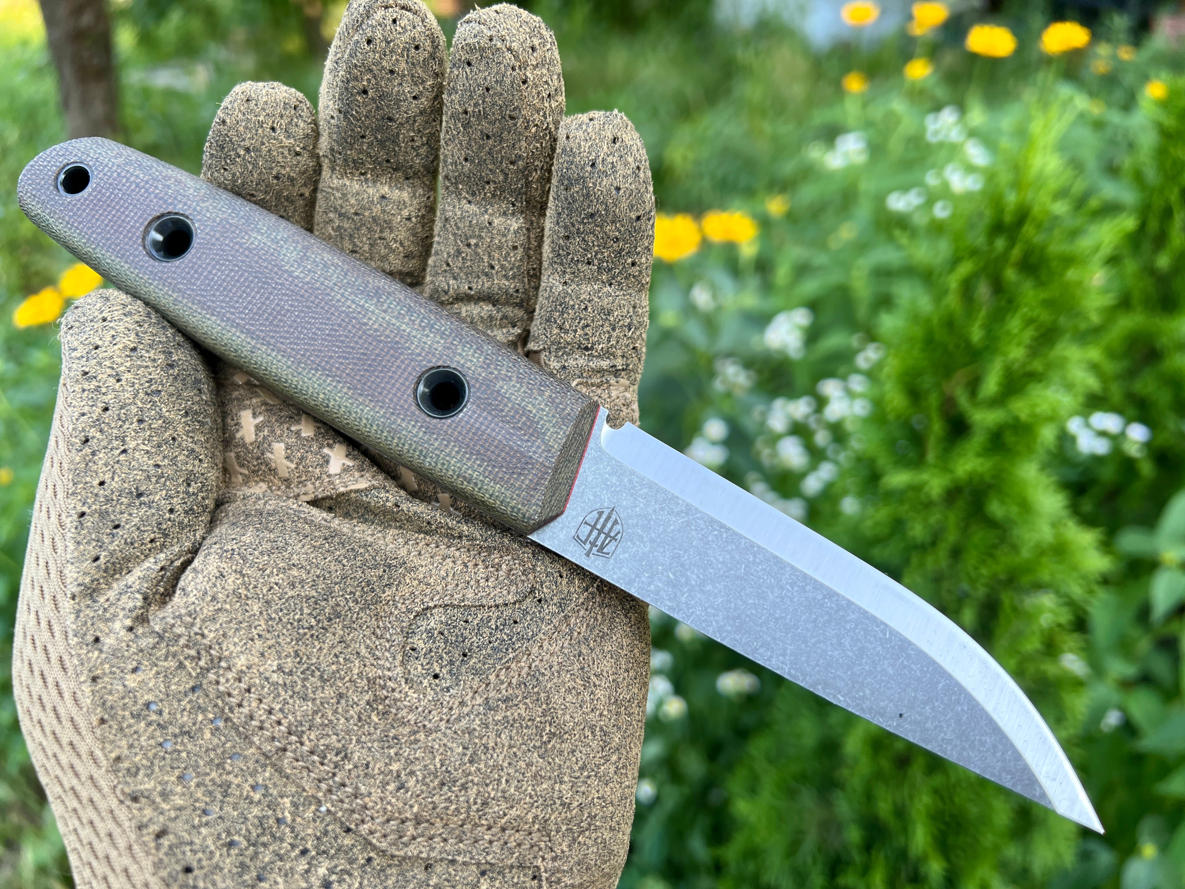 Puukko Fulltang OD green Stonewashed