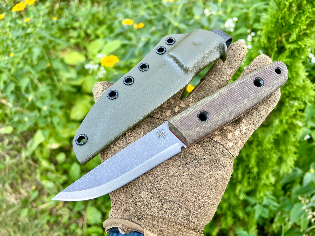Puukko Fulltang OD green Stonewashed