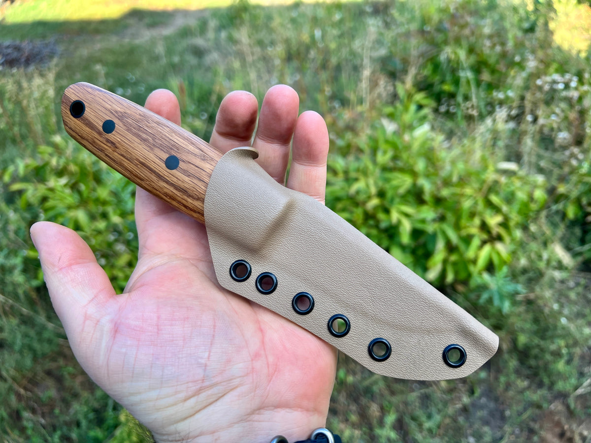 Hybrid Tommy Puukko Satin Oak Wood
